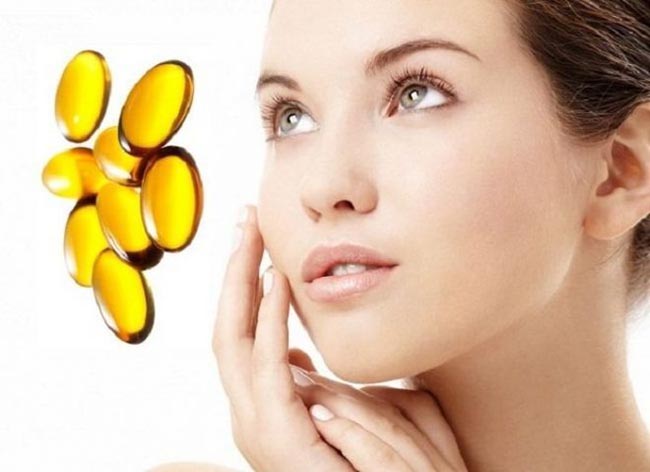 Sử dụng Vitamin E giúp chống oxy hóa cho làn da.